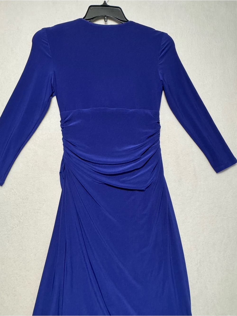Lauren Ralph Lauren Royal Blue Ruched Sheath Midi Dress 4 - Picture 11 of 14